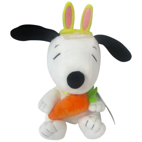 Hallmark Easter Peanuts Snoopy‎ Bunny Ears Plush Soft Stuffed Animal Plush Toy - Picture 1 of 7